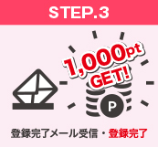 登録完了メール受信・登録完了
