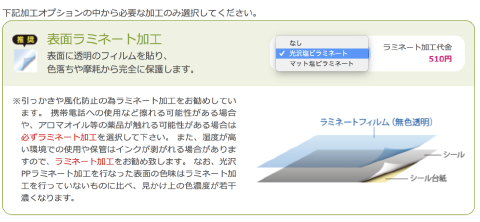 加工オプション