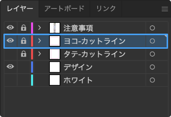 カットラインの向き